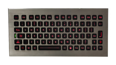 La tastiera di computer industriale impermeabile da tavolino Baklit rosso colora 82 chiavi