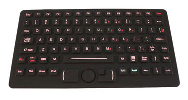 Tastiera industriale Backlit rossa con il topo di Fsr, ampia tastiera del silicone di temperatura di contabilità elettromagnetica