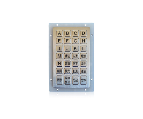 Acciaio inossidabile della tastiera numerica IP65 della tastiera irregolare impermeabile dinamica del metallo