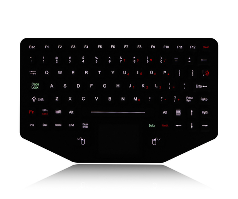 Mini tastiera su misura del touchpad resa resistente del silicone di 89 chiavi tastiera industriale