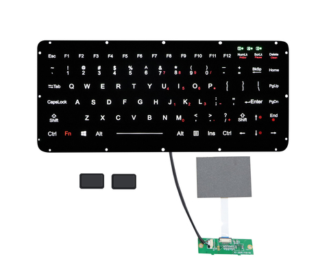 Tastiera integrata della gomma di silicone con i tasti del mouse esterni della lampadina 2