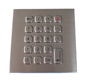 Acciaio inossidabile PS2 USB RS232 RS485 della tastiera del metallo della prova dell'acqua di 19 chiavi