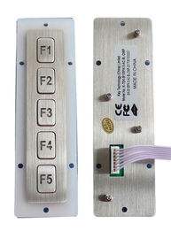Tastiera del supporto del pannello della prova del vandalo, chiavi industriali della tastiera 5 di funzione della matrice