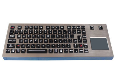 Tastiera impermeabile da tavolino resa resistente con la lampadina del metallo di chiavi del touchpad IP68 89