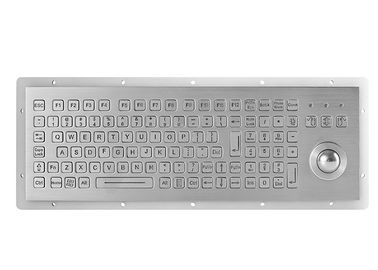 Tastiera montata pannello d'acciaio IP67 di Stianless di 104 chiavi con la sfera rotante 800DPI