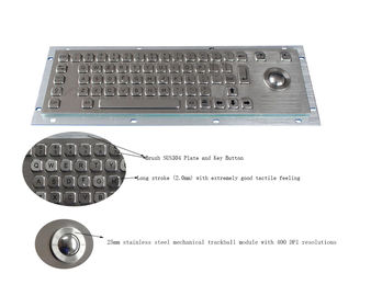 Tastiera industriale con la tastiera del metallo del supporto del pannello del compatto IP65 della sfera rotante