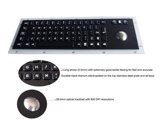 Tastiera montata pannello IP67 con la tastiera del metallo del nero della sfera rotante