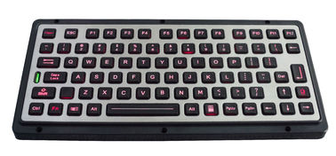 82 chiavi IP65 hanno spazzolato la tastiera irregolare backlit inossidabile con i tasti funzione