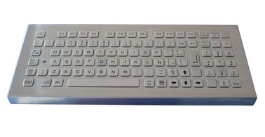 IP65 mettono la tastiera in cortocircuito da tavolino del metallo industriale dell'acciaio inossidabile della prova del vandalo del colpo con USB