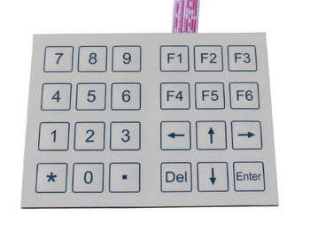 24 chiavi comprimono la tastiera della membrana della matrice a punti di formato per il laboratorio, ospedale