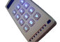 la tastiera Backlit personalizzabile del metallo 4 x 3 con di alluminio cassa della pressofusione