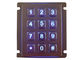 Supporto resistente del pannello della tastiera del vandalo industriale numerico Backlit 12 chiavi IP67 impermeabili