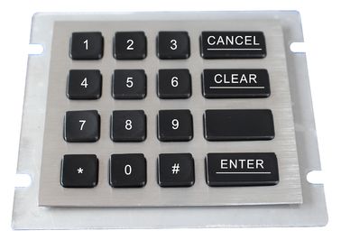 Impermeabilizzi la tastiera numerica del metallo di 16 di chiavi chiavi del polimero con il Usb