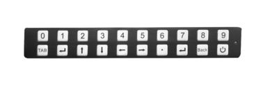 Le chiavi rese resistenti Ip65 20 anneriscono l'acciaio inossidabile della tastiera 304 del portone