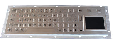 Tastiera industriale spazzolata del metallo del chiosco IP65 con il touchpad, supporto del pannello posteriore