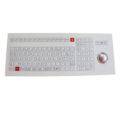 IP67 Industrial Membrane Keyboard With Omron Switch Optical Trackball