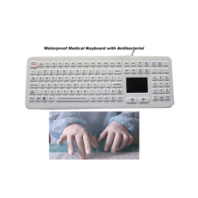 Gomma medica dell'ospedale del silicone della tastiera con l'antibatterico del touchpad