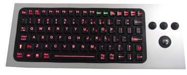 86 chiavi IP68 impermeabilizzano la tastiera industriale del silicone con la tastiera sigillata sfera rotante