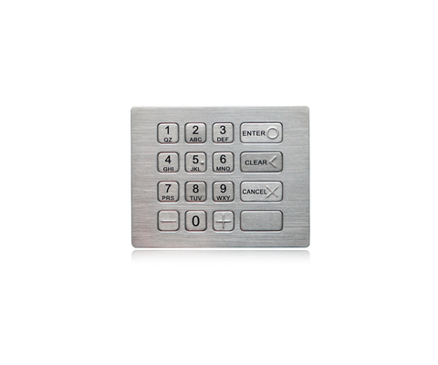 Tastiera del metallo del supporto del pannello della prova del vandalo del ODM dell'OEM con la tastiera di Digital di 16 bottoni