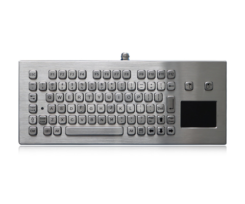 Tastiera spazzolata protetta contro le esplosioni di acciaio inossidabile di IP65 USB con il touchpad per la miniera di carbone