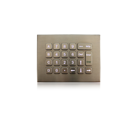Tastiera dinamica chiave numerica del metallo del cuscinetto IP68 di chiavi militari del Livello 22