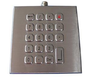 La tastiera del metallo del compatto IP67 ha spazzolato le chiavi mobili del desktop 19 degli ss