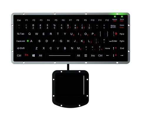 Tastiera compatta robusta IP65 Touchpad sigillato con 2 pulsanti del mouse Backlight Tastiera Chiclet