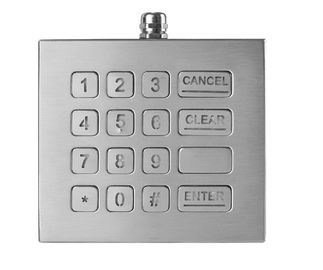 Updated16 chiude a chiave la tastiera numerica industriale con la soluzione da tavolino standard della lampadina IP68