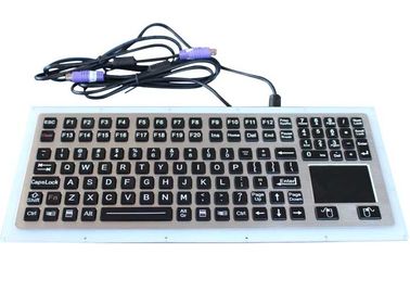 116 tastiera industriale dell'acciaio inossidabile di Vandproof del nero di chiavi IP67 con il touchpad