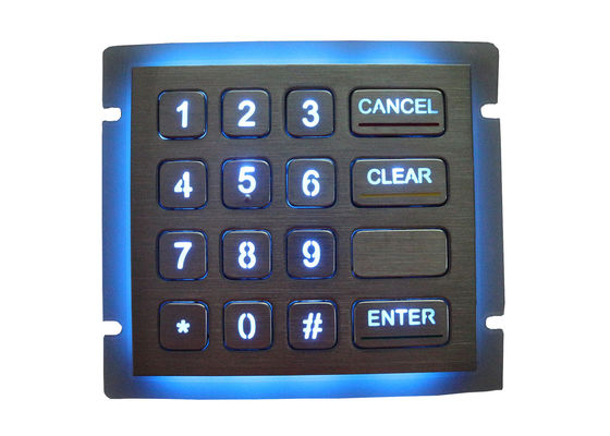 acciaio inossidabile Dot Matrix With Backlight della tastiera numerica del metallo di viaggio di 0.45mm