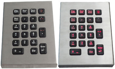 IP65 21 tastiera marina chiave, tastiera dell'acciaio inossidabile con la lampadina rossa