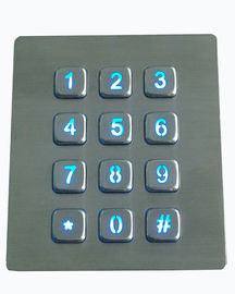 PS/2 o USB ha condotto la tastiera numerica del metallo retroilluminato con l'interfaccia sporgente di chiavi RS232