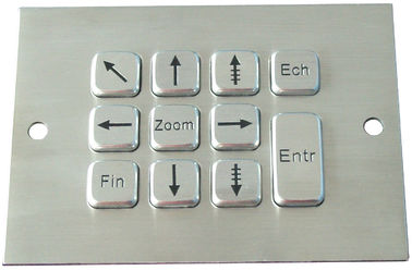 Il CE, FCC, ROHS 11 chiude a chiave la tastiera impermeabile industriale del metallo con l'interfaccia PS/2