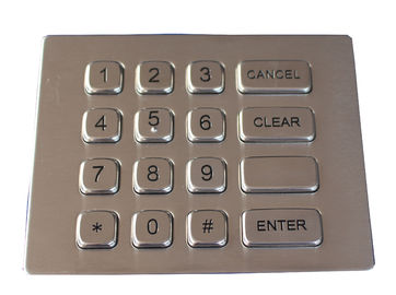 tastiera lunga del distributore automatico dell'acciaio inossidabile del metallo del colpo di 2mm per le stazioni di servizio