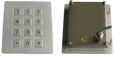 Chiave chiave piana industriale antipolvere della tastiera 12 del metallo di BANCOMAT dell'interfaccia RS232
