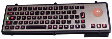 Tastiera su ordinazione del usb/tastiera industriale Backlit con la sfera rotante rossa illuminata