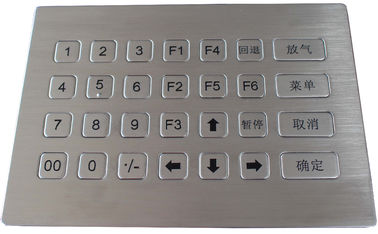 28 chiavi impermeabilizzano la tastiera numerica del metallo dell'acciaio inossidabile per la macchina di self service