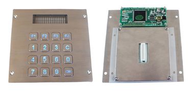 tastiera blu dell'acciaio inossidabile della lampadina di 16 chiavi con lo schermo LCD per il montaggio di pannello
