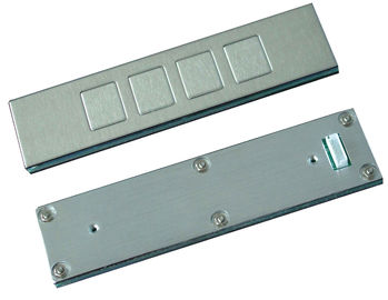 Tastiera industriale dell'acciaio inossidabile del supporto del pannello superiore di chiavi IP65 4 con il breve colpo di 0.45mm