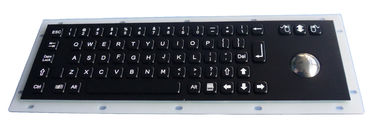 IP65 ha valutato la tastiera nera su ordinazione del metallo con la sfera rotante ottica meccanica integrata
