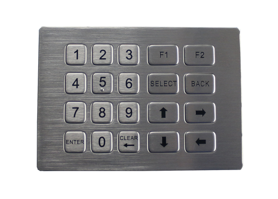 Prova industriale del vandalo della tastiera del supporto del pannello della tastiera numerica del metallo di 20 chiavi per il chiosco