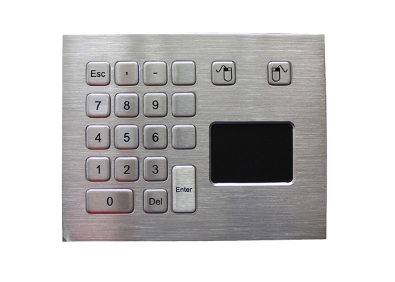 Touchpad industriale su misura dell'acciaio inossidabile del metallo della disposizione con la dimensione di 49mm * di 65