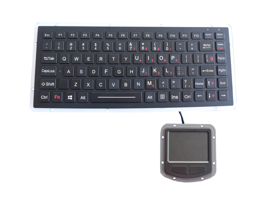 La tastiera IP67 PS2 USB della lega di alluminio contabilità elettromagnetica ha reso resistente con il touchpad 400DPI