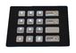 tastiera resistente del metallo del vandalo su ordinazione di 4 x 4 chiavi con le chiavi retroilluminate e numeriche