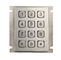 Mini tastiera numerica mouting industriale del metallo d'acciaio del pannello posteriore con USB o l'interfaccia RS232