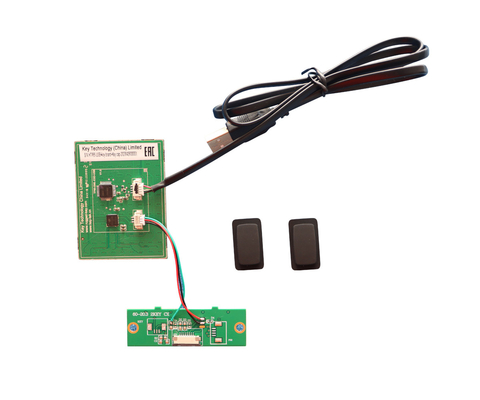 Modulo touchpad industriale USB progettato da Humanize con pulsanti