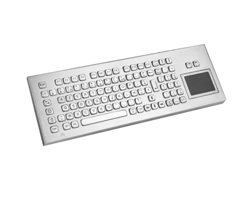 Tastiera compatta in metallo per desktop IP65 con touchpad tastiera per pc industriale
