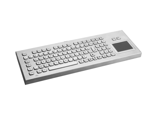 Tastiera compatta in metallo per desktop IP65 con touchpad tastiera per pc industriale