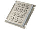 La tastiera IP67 del supporto del pannello della matrice di BANCOMAT della Banca ha valutato l'acciaio inossidabile del metallo di 12 chiavi