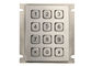 La tastiera IP67 del supporto del pannello della matrice di BANCOMAT della Banca ha valutato l'acciaio inossidabile del metallo di 12 chiavi